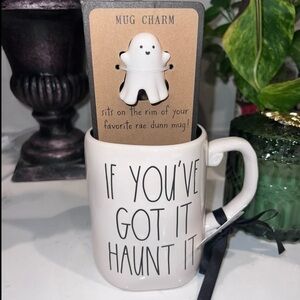 Rae Dunn White Ghost If You’ve Got it Haunt It Mug With Charm